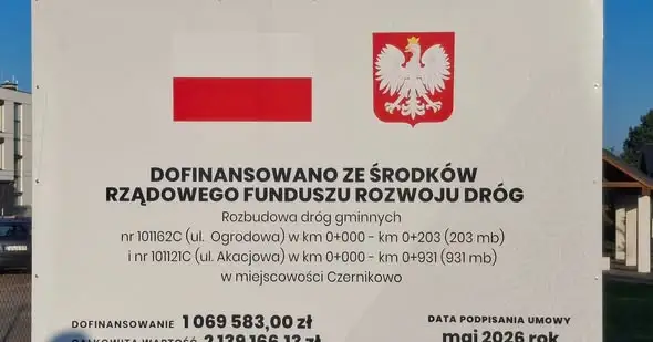 Gmina Czernikowo składa wnioski o dofinansowanie na rozbudowę dwóch ulic