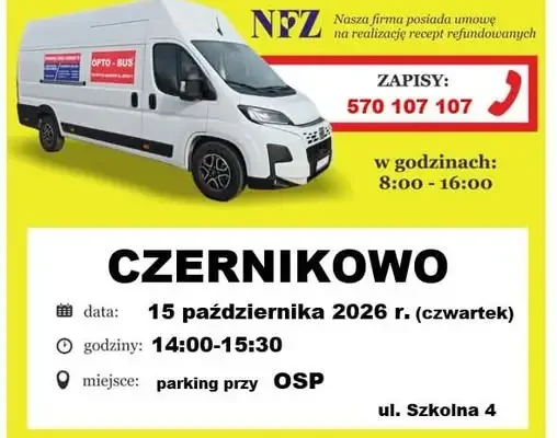 Bezpłatne badanie wzroku w Czernikowie – 15 października 2026