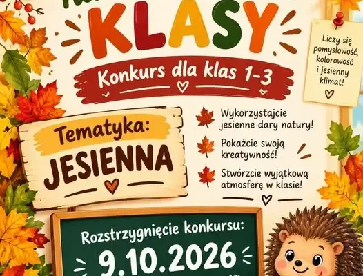 Konkurs na najpiękniejszą jesienną dekorację sali w ZS Obrowo