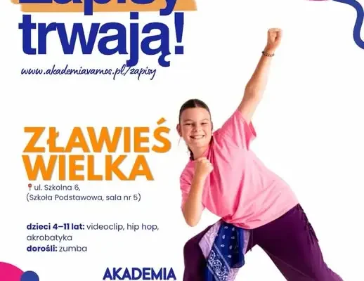 Zławieś Wielka: ruszają zapisy na zajęcia taneczne i akrobatyczne dla dzieci i dorosłych