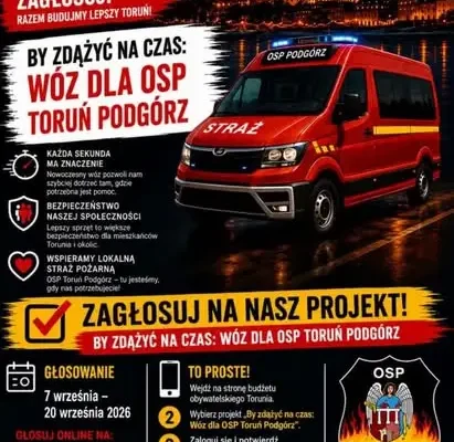 Toruń: głosuj na bezpieczeństwo – WOPR i OSP Podgórz w Budżecie Obywatelskim