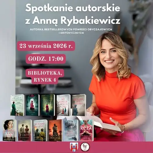 Anna Rybakiewicz spotka się z czytelnikami w Chełmży