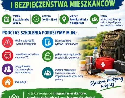 Bezpłatne szkolenie z odporności społecznej w Gminie Zławieś Wielka