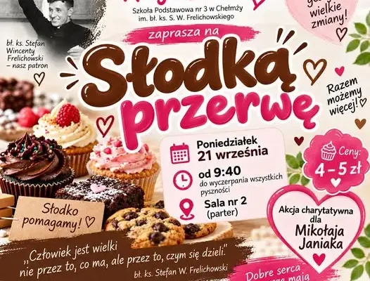 Chełmża: akcja charytatywna dla Mikołaja Janiaka w Szkole Podstawowej nr 3