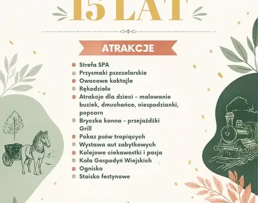 15 lat Centrum Sportu i Rekreacji OLENDER – rodzinny festyn w Wielkiej Nieszawce