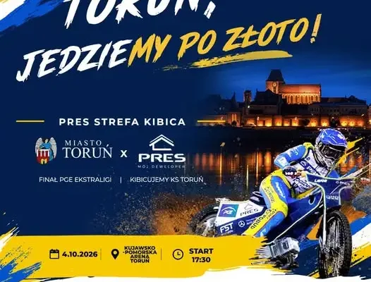 Toruń szykuje strefę kibica na finał PGE Ekstraligi. Rusza dystrybucja wejściówek