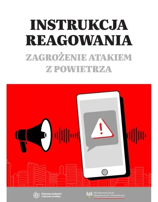 MSWiA publikuje nową instrukcję na wypadek ataku z powietrza