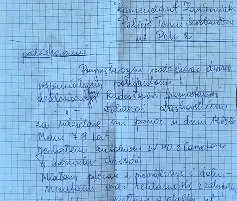 79-letnia seniorka z Kowalewa Pomorskiego podziękowała toruńskim policjantom