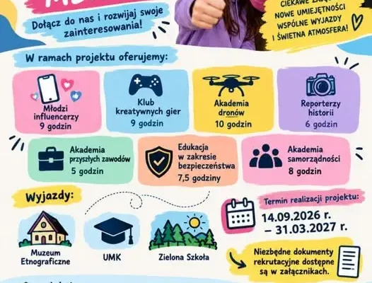 Rusza nabór do Klubu Młodzieżowego „Przyszłość Młodzieży” w gminie Obrowo