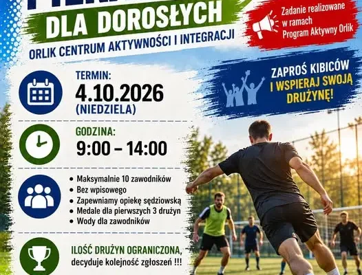 Turniej piłki nożnej w Gminie Lubicz – zapisy trwają