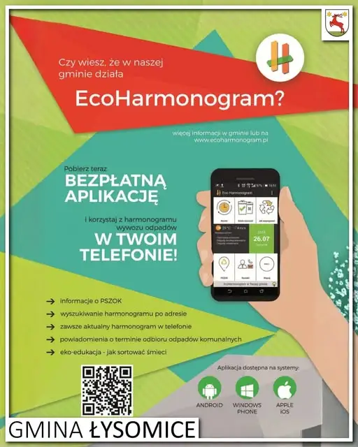 Gmina Łysomice publikuje harmonogram wywozu odpadów na 2026 rok