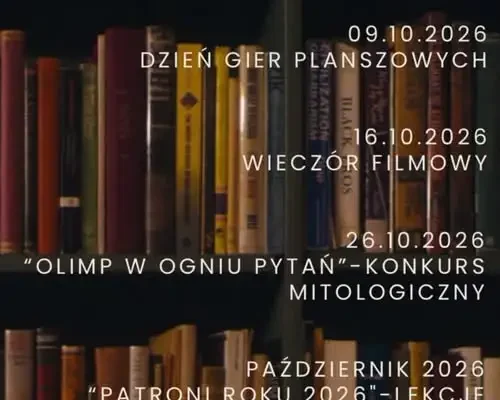 Październik w szkolnej bibliotece – miesiąc pełen wydarzeń
