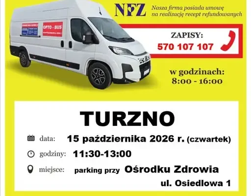 Bezpłatne badanie wzroku w Opto-Busie w Turznie – 15 października