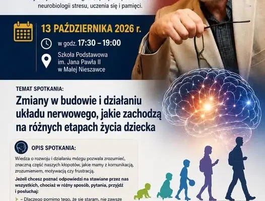 Spotkanie z neurobiologiem Markiem Kaczmarzykiem w Małej Nieszawce