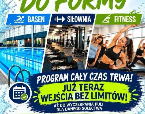 Wielka Nieszawka: ruszył drugi etap programu „Mieszkańcy do Formy” – bez limitu wejść na osobę
