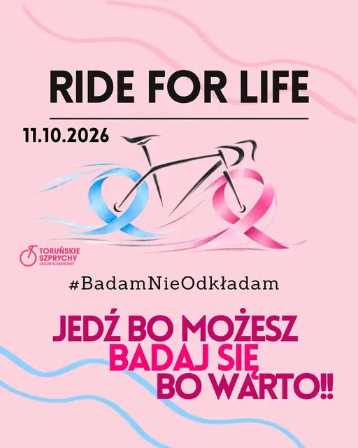 Łysomice na rowerach dla profilaktyki nowotworowej – akcja #KreceBadamNieOdkladam