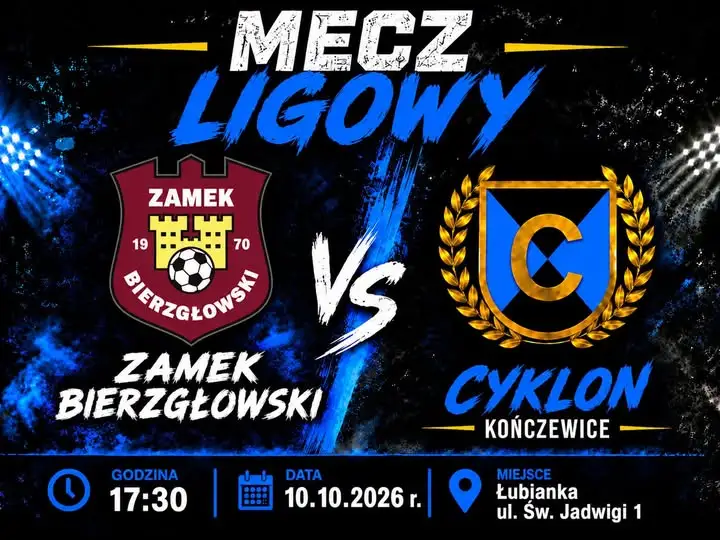Sobota na wyjeździe: StS Zamek Bierzgłowski kontra KS Gminy Chełmża Cyklon Kończewice