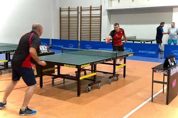 Strażak z Torunia na podium Mistrzostw Województwa w Tenisie Stołowym