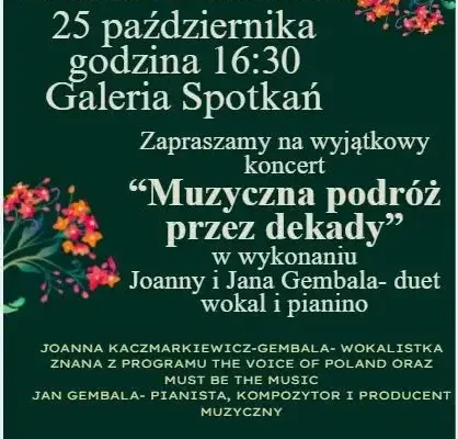 Dzień Seniora w Galerii Spotkań – koncert duetu Music Makers już 25 października