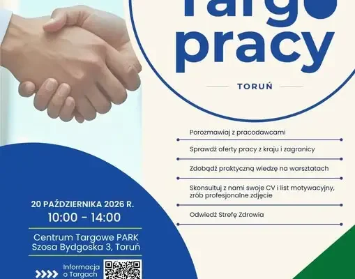 IV Kujawsko-Pomorskie Targi Pracy w Toruniu – 20 października 2026