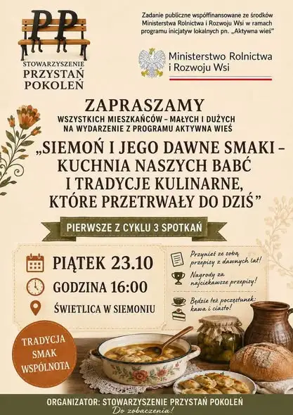 Siemoń: warsztaty pierwszej pomocy i kulinarna podróż w czasie