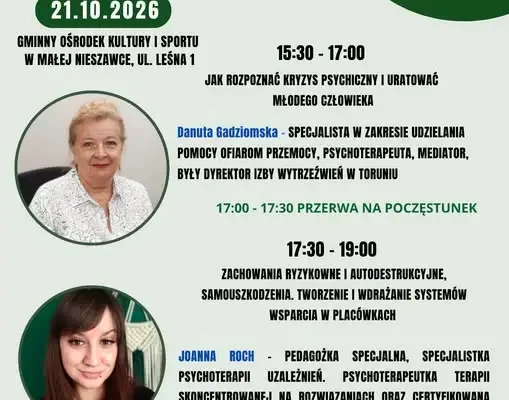 V Nieszawskie Forum Profilaktyczne już dziś – „Zrozumieć, zauważyć, ocalić”