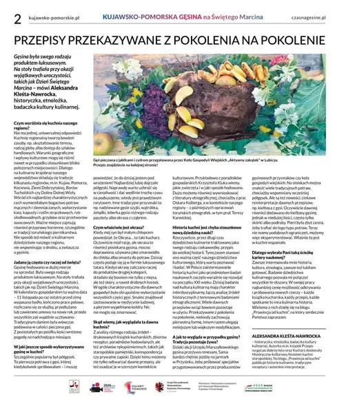 KGW Aktywny Zakątek z Lubicza Dolnego na łamach prasy i z gęsiną dla potrzebujących