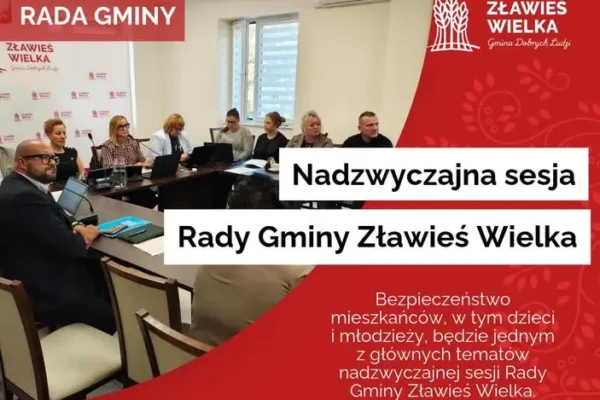 Nadzwyczajna sesja Rady Gminy Zławieś Wielka – bezpieczeństwo mieszkańców priorytetem