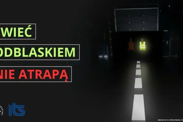 Policja w Toruniu przypomina: noś prawdziwe odblaski, nie atrapy